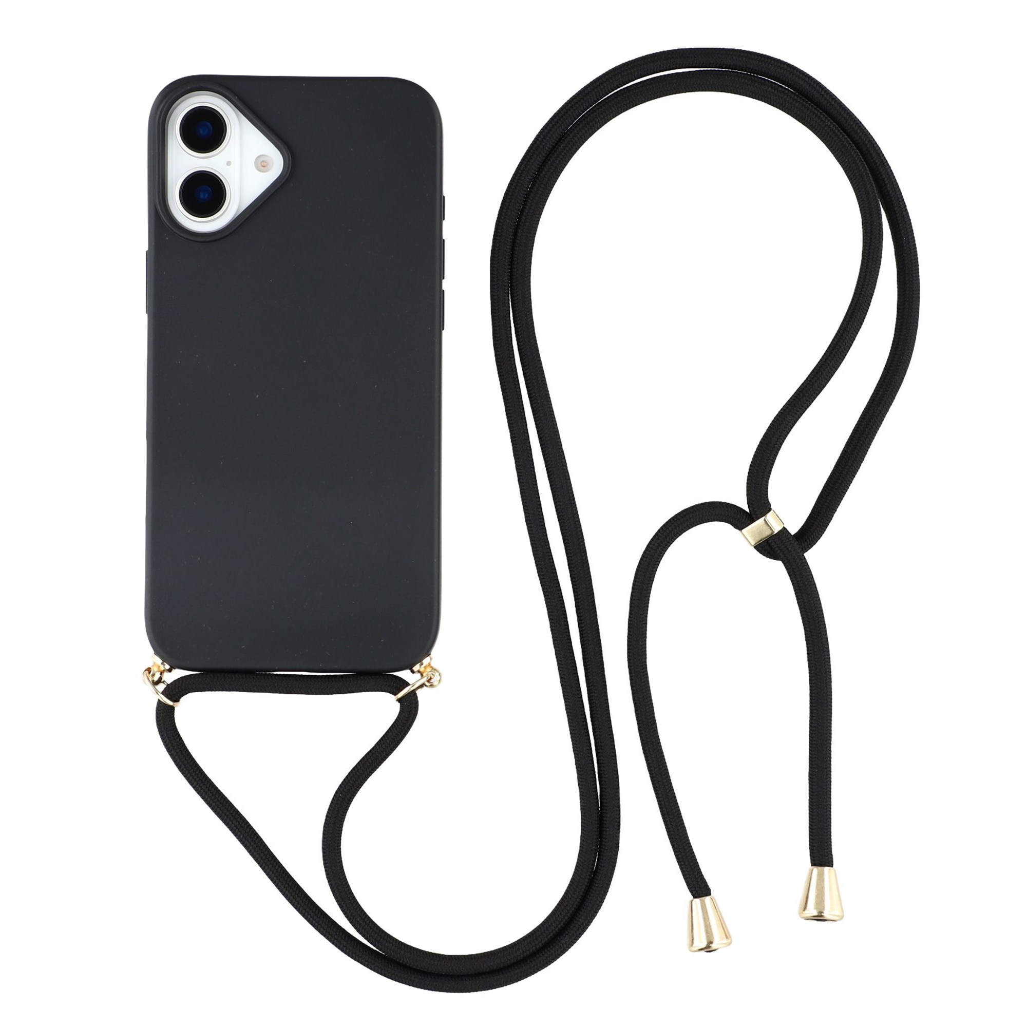 iPhone 17 Hoesje Halsband zwart