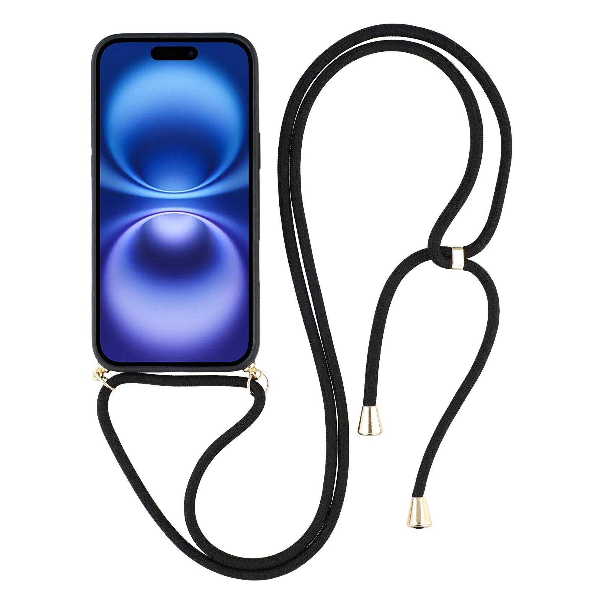 iPhone 17 Hoesje Halsband zwart