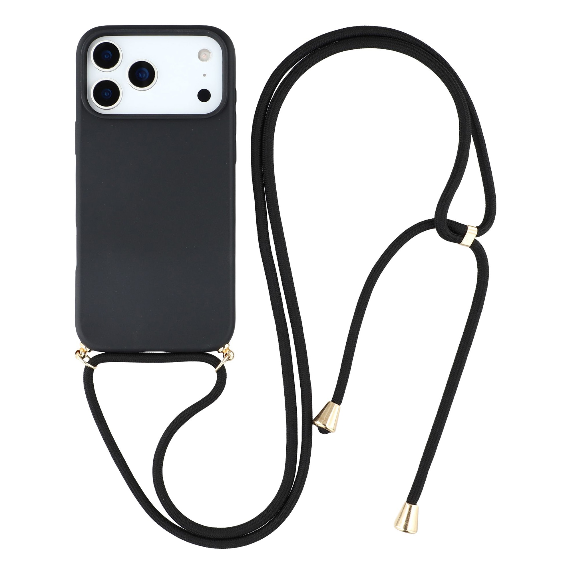 iPhone 17 Pro Max Hoesje Halsband zwart
