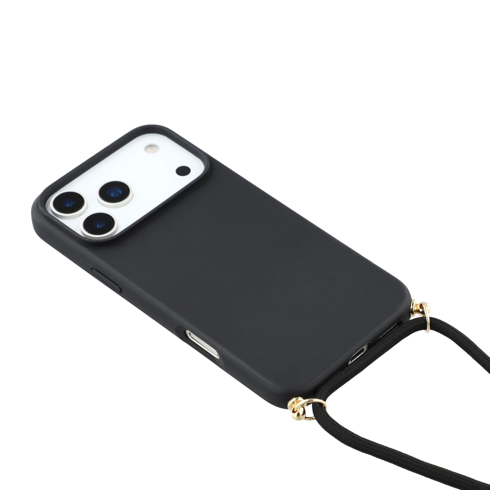 iPhone 17 Pro Max Hoesje Halsband zwart