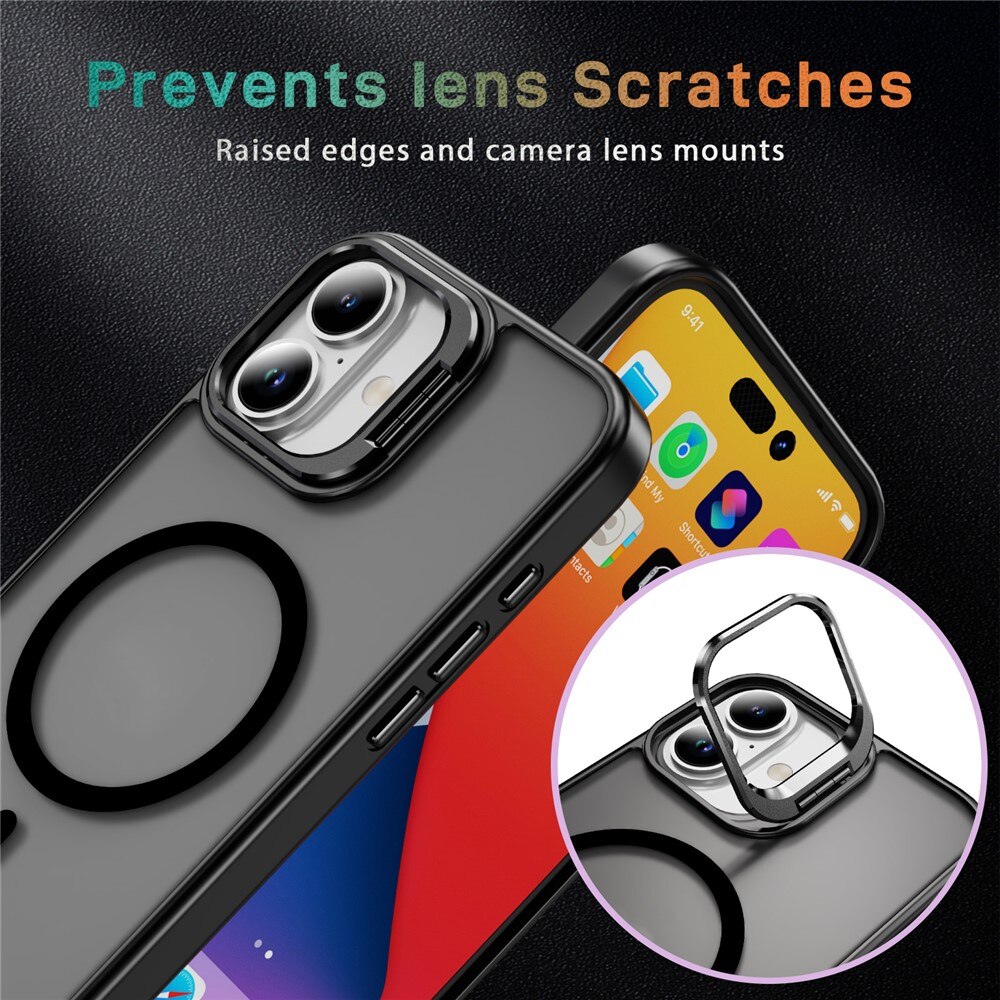 iPhone 17 Hybridcase Kickstand MagSafe Zwart