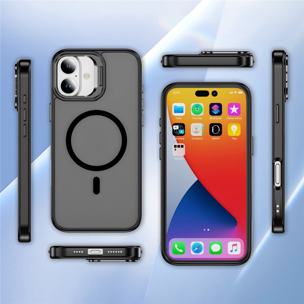 iPhone 17 Hybridcase Kickstand MagSafe Zwart