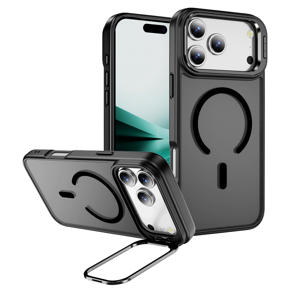 iPhone 17 Pro Max Hybridcase Kickstand MagSafe Zwart
