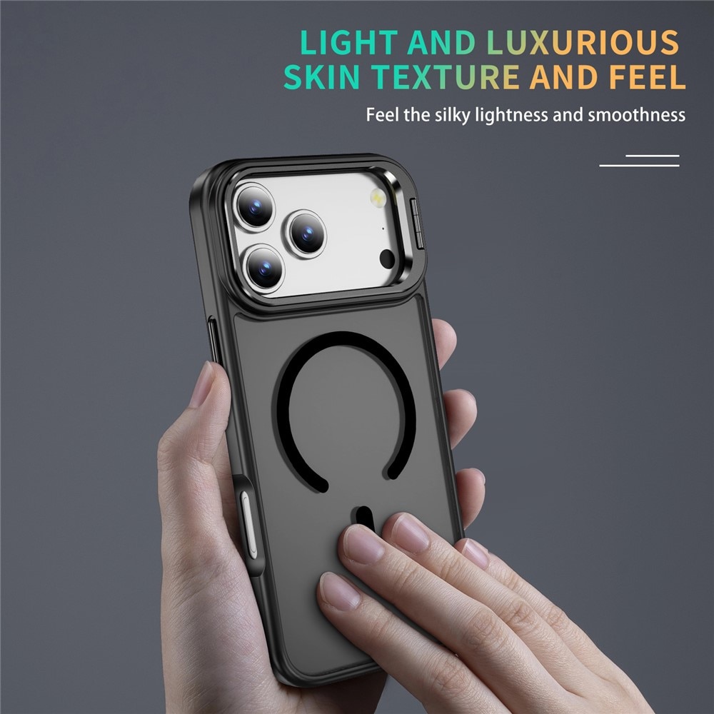 iPhone 17 Pro Max Hybridcase Kickstand MagSafe Zwart