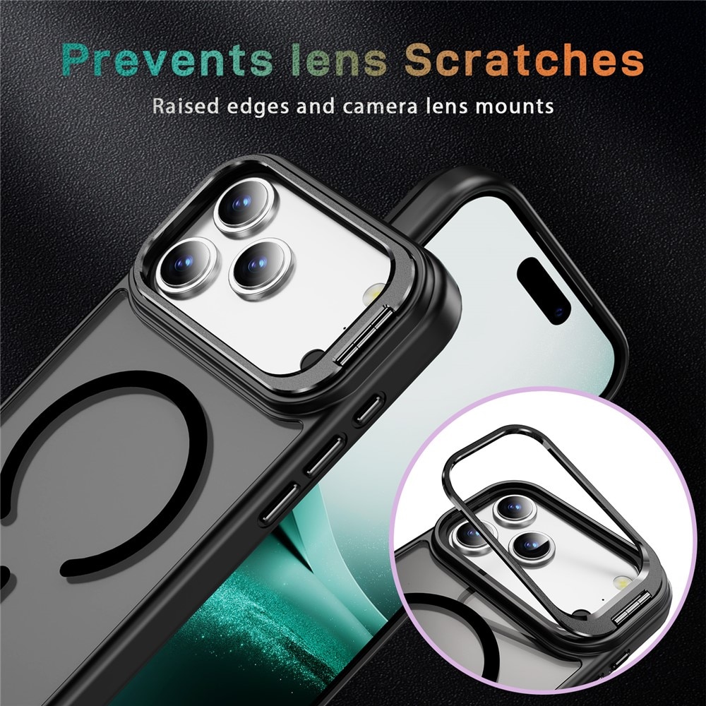 iPhone 17 Pro Max Hybridcase Kickstand MagSafe Zwart