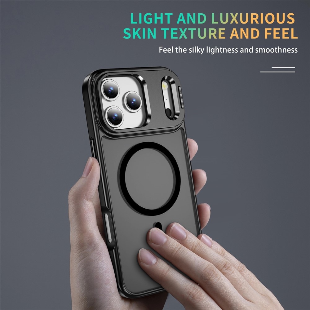 iPhone 17 Pro Hybridcase Kickstand MagSafe Zwart