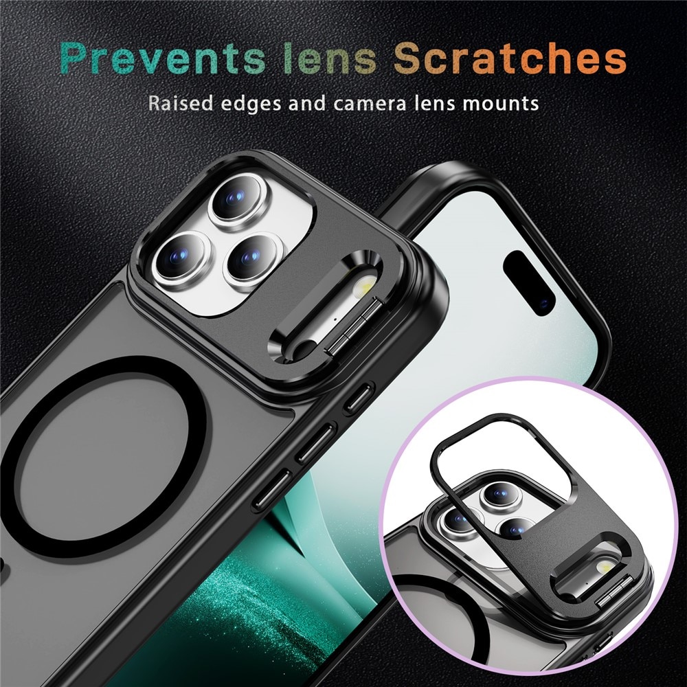 iPhone 17 Pro Hybridcase Kickstand MagSafe Zwart