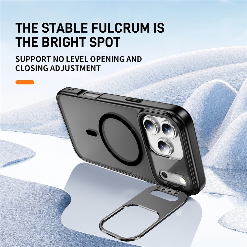 iPhone 17 Pro Hybridcase Kickstand MagSafe Zwart