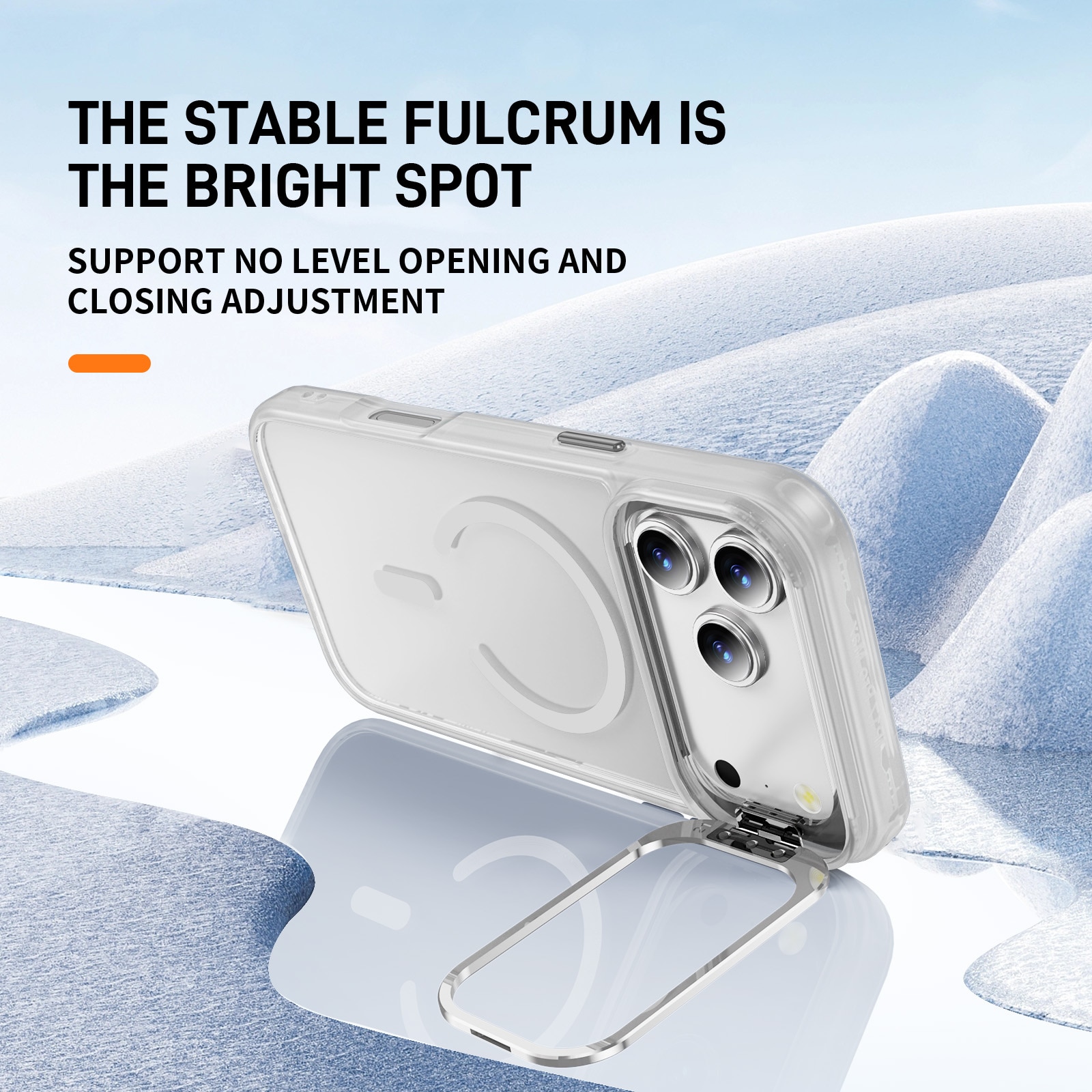 iPhone 17 Pro Hybridcase Kickstand MagSafe Transparant