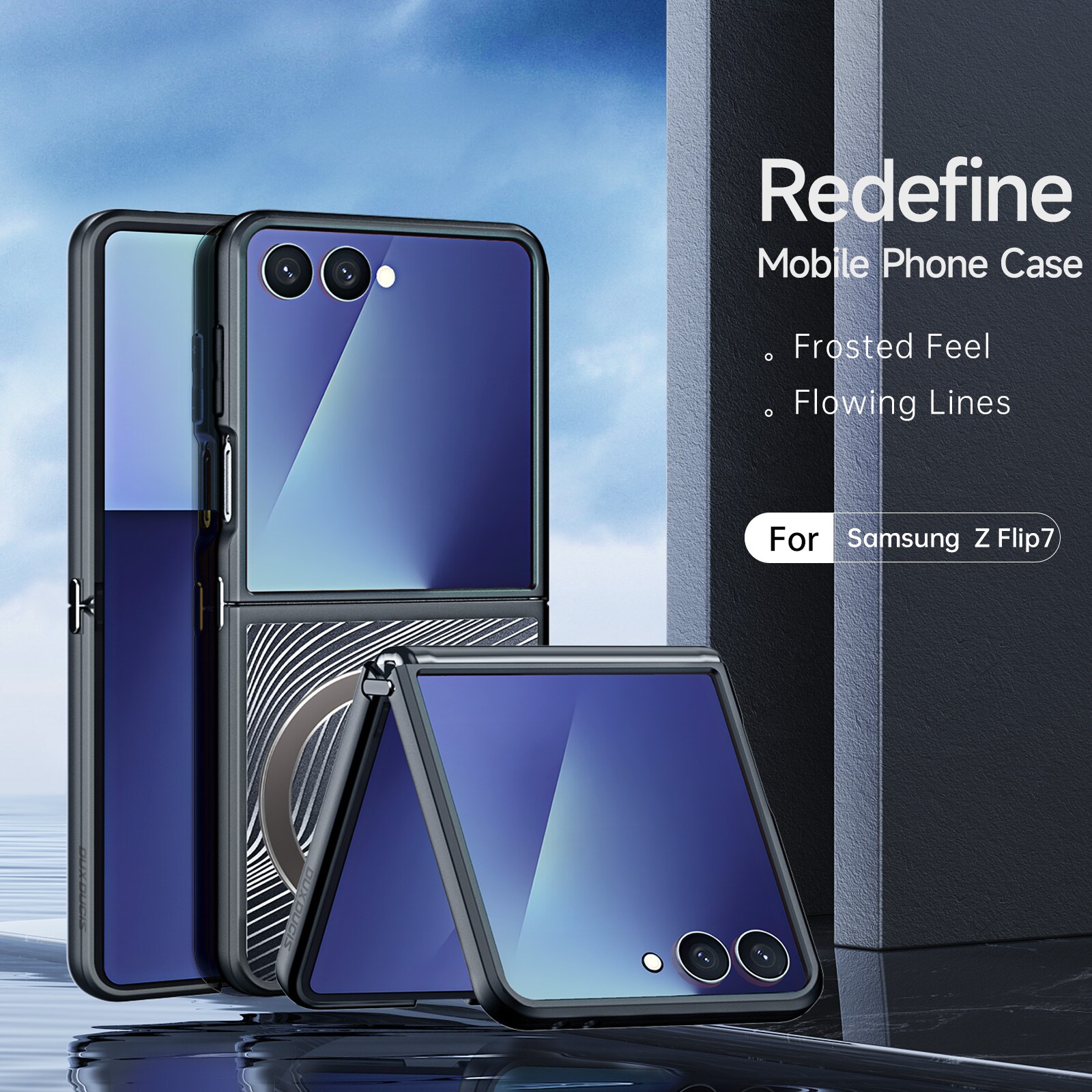 Samsung Galaxy Z Flip 7 Aimo Hoesje zwart