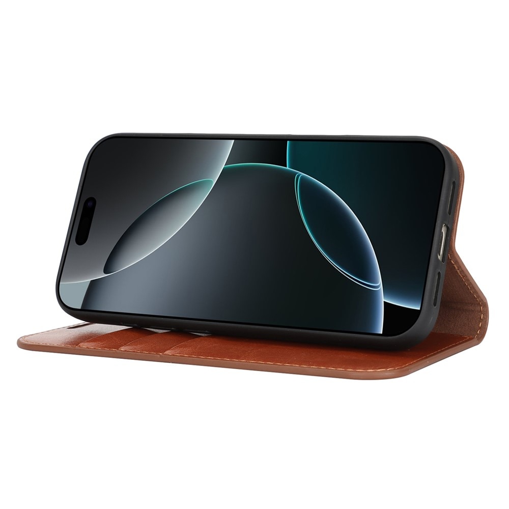 iPhone 17 Pro Max Mobielhoesje Echt Leer Bruin