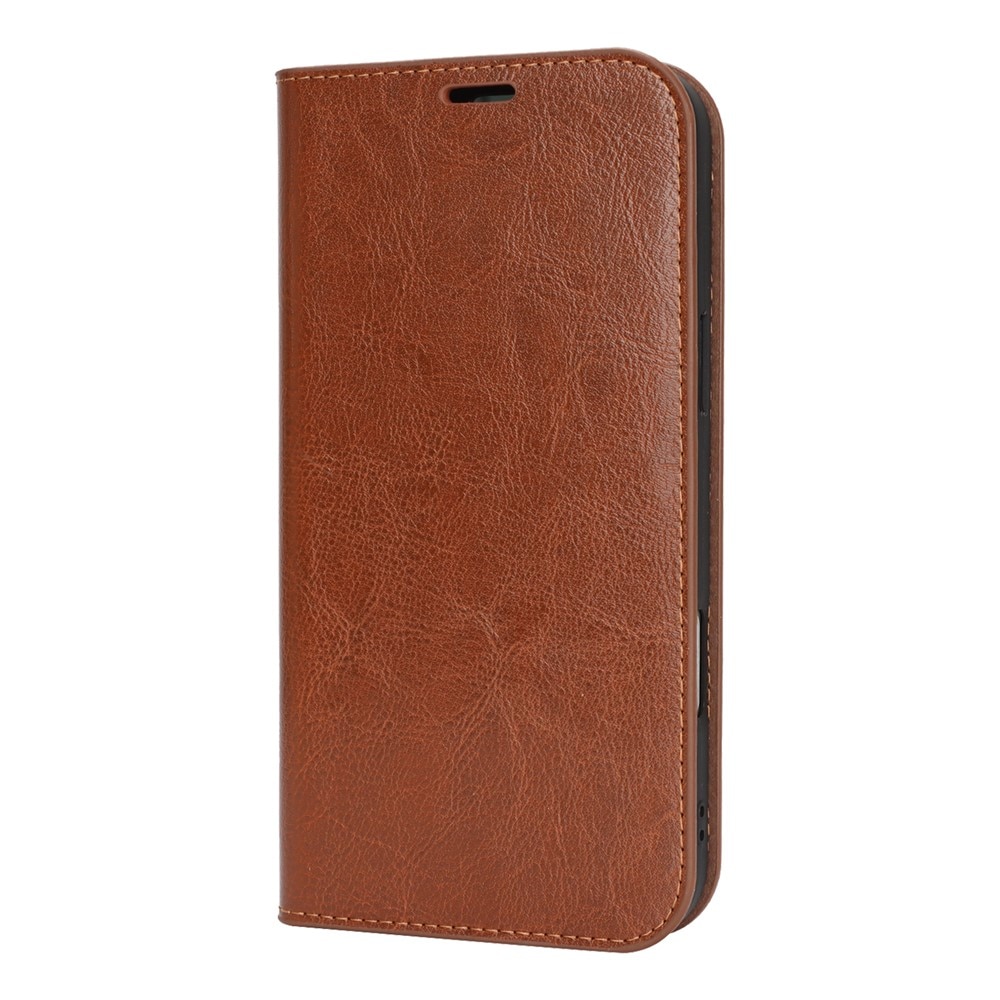 iPhone 17 Pro Max Mobielhoesje Echt Leer Bruin