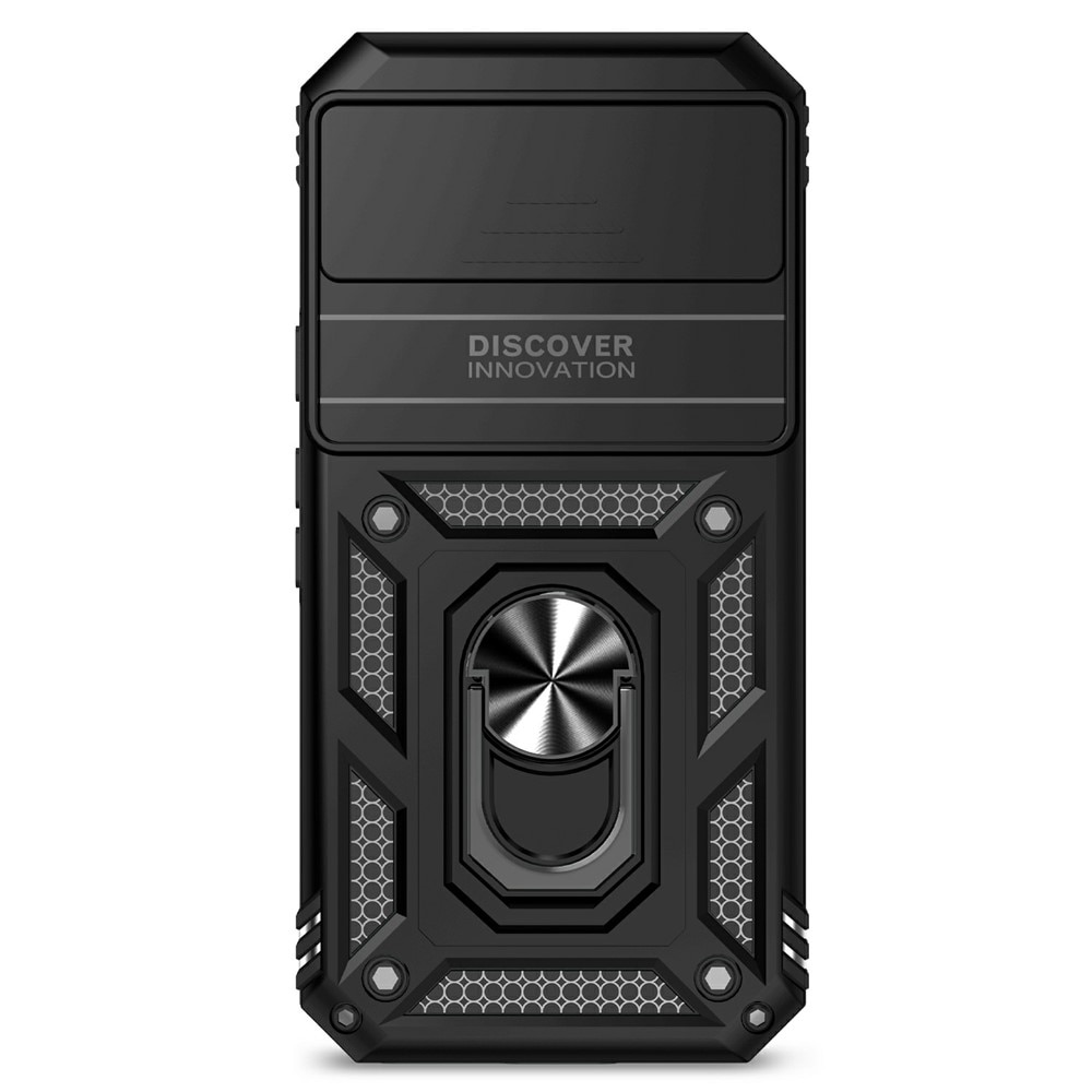 Google Pixel 9a Hybridcase Ring + Camera Protector Zwart