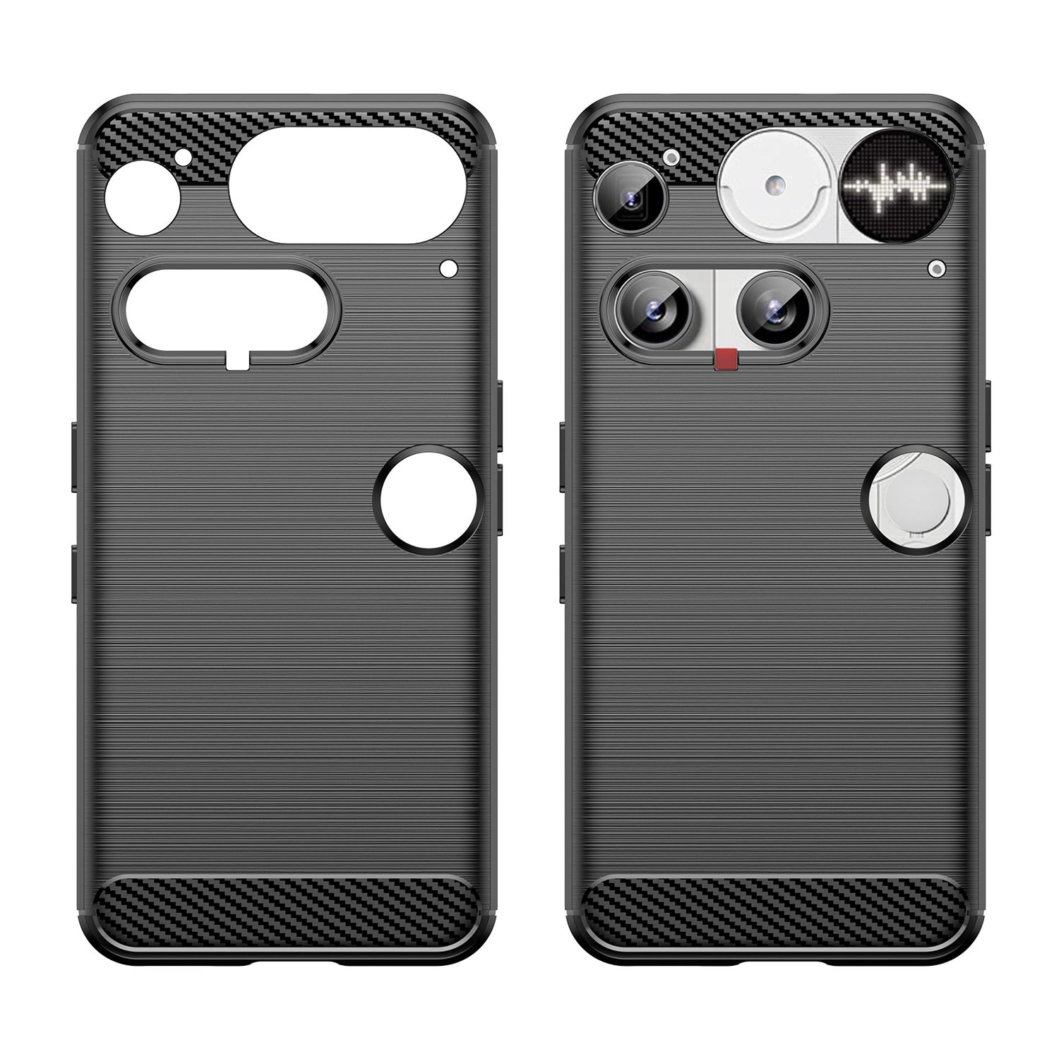 Hoesje TPU Brushed Nothing Phone 3 Zwart