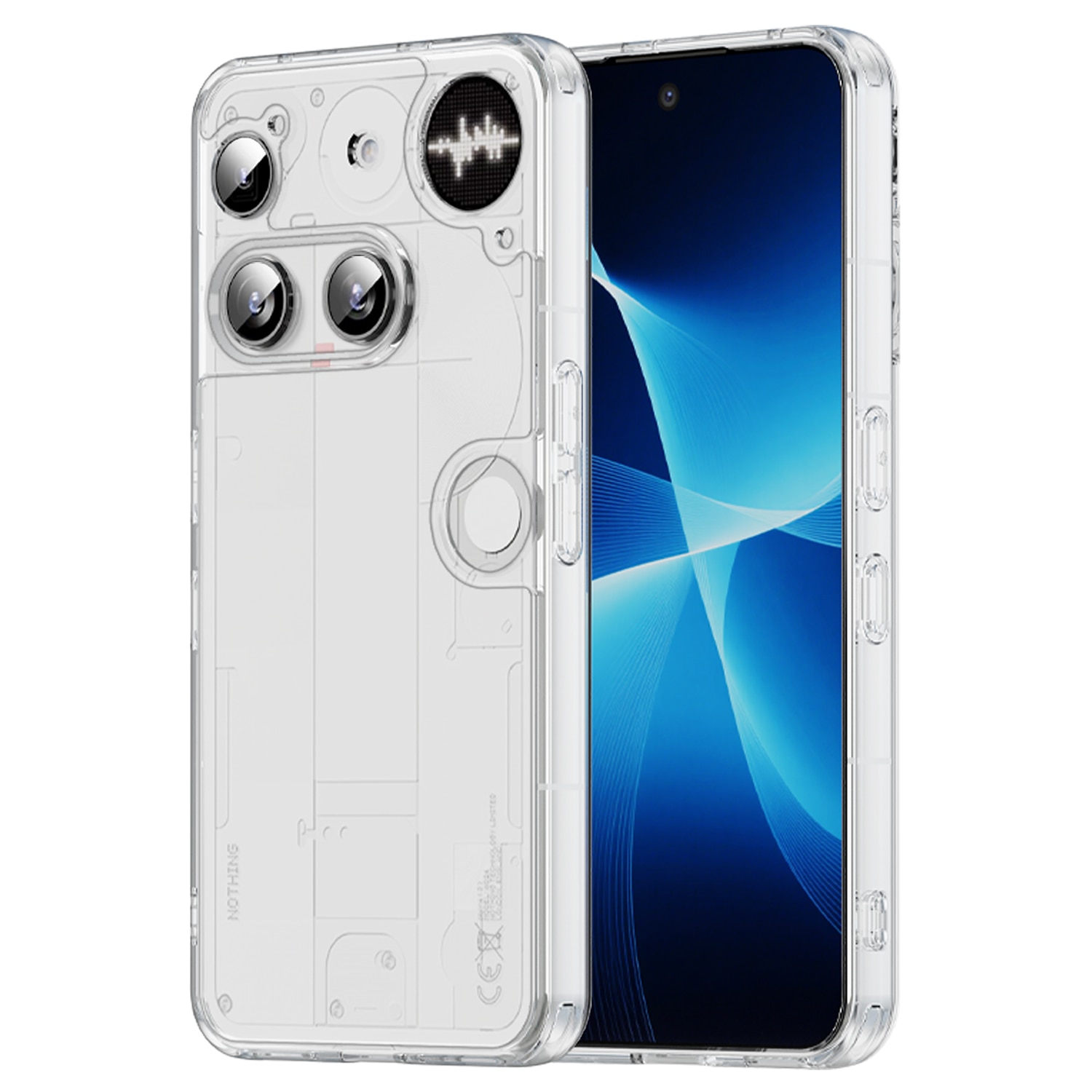 Hybridcase Nothing Phone 3 Transparant