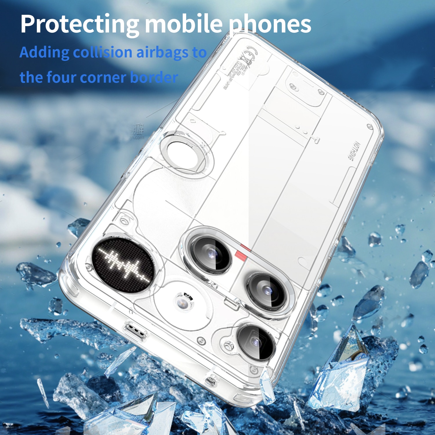 Hybridcase Nothing Phone 3 Transparant