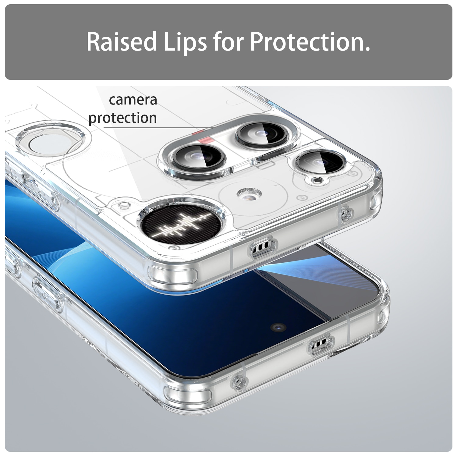 Hybridcase Nothing Phone 3 Transparant