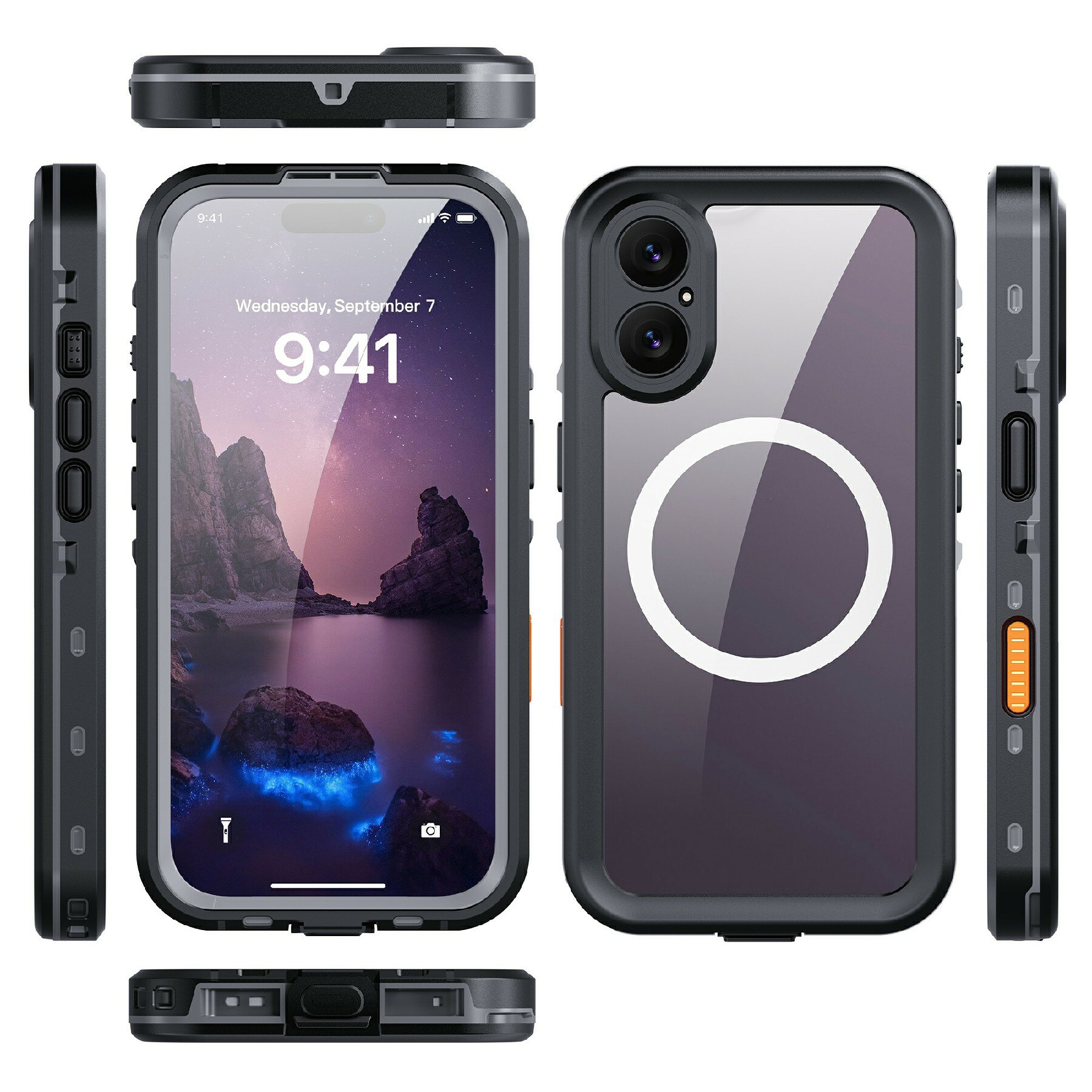 iPhone 17 Waterdichte Case transparant