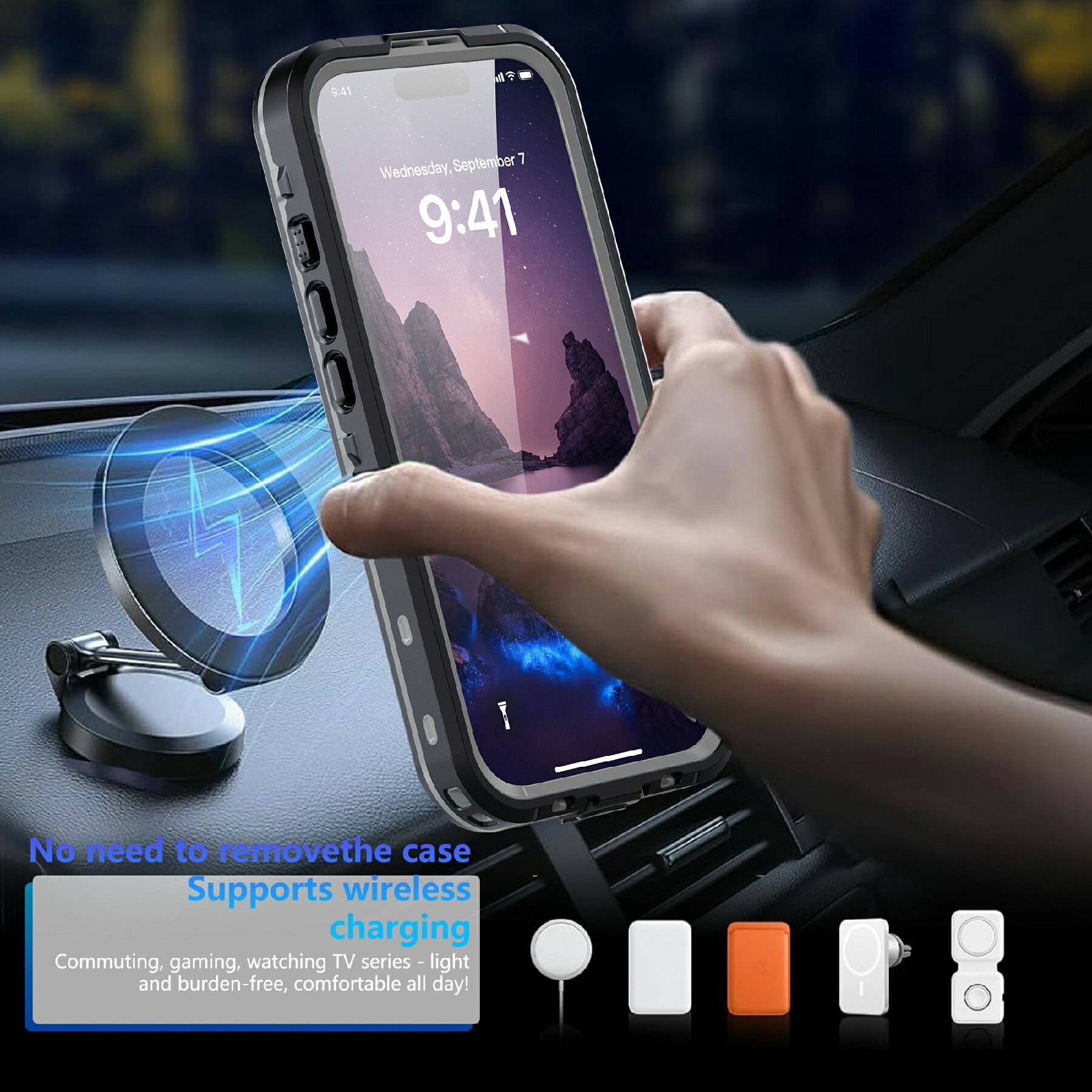 iPhone 17 Waterdichte Case transparant