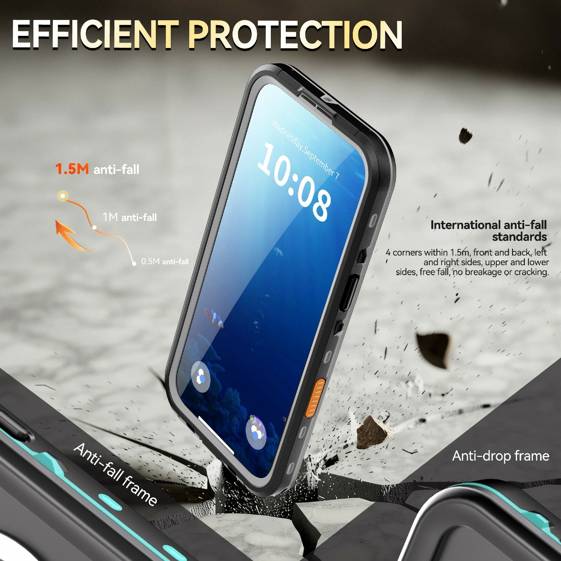 iPhone 17 Air Waterdichte Case transparant