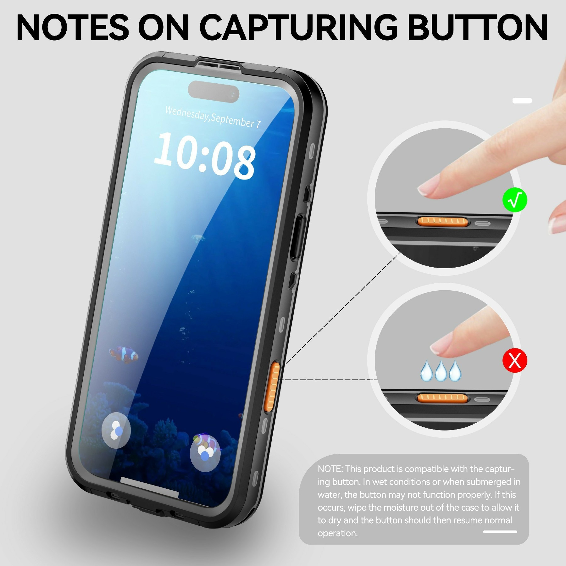 iPhone 17 Air Waterdichte Case transparant