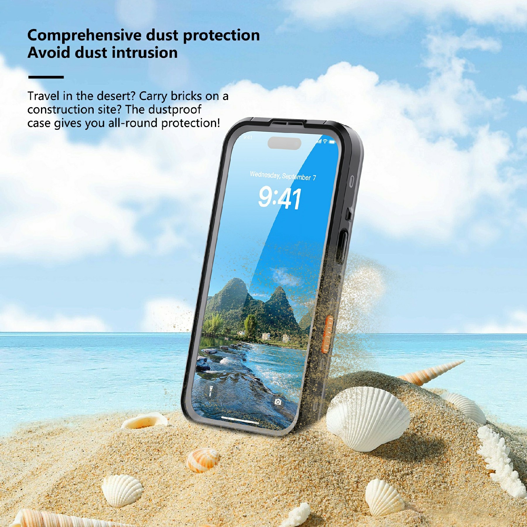 iPhone 17 Pro Waterdichte Case transparant