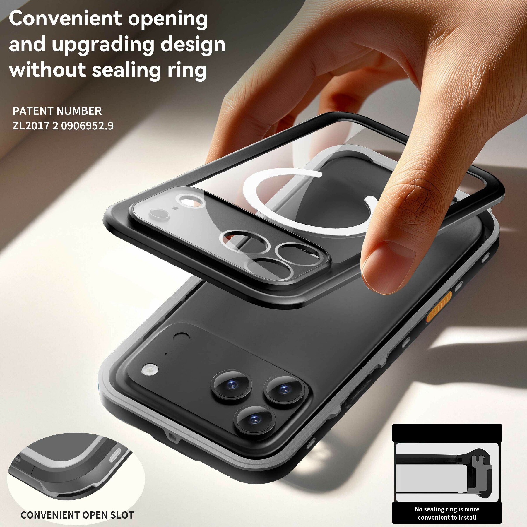 iPhone 17 Pro Max Waterdichte Case transparant