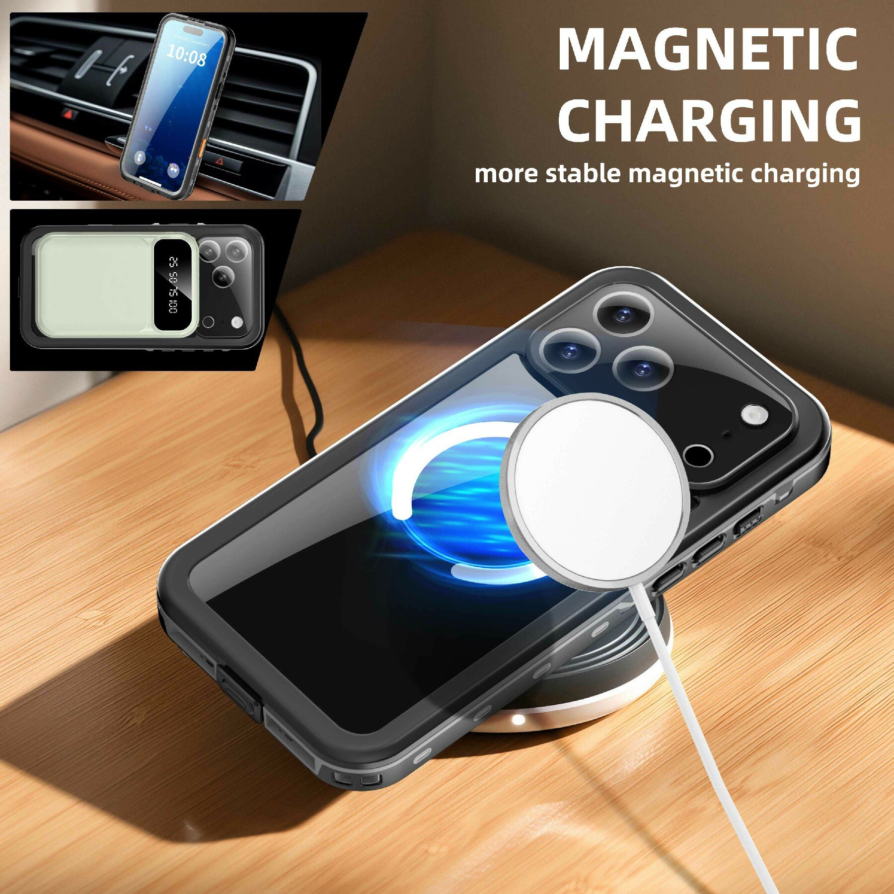 iPhone 17 Pro Max Waterdichte Case transparant