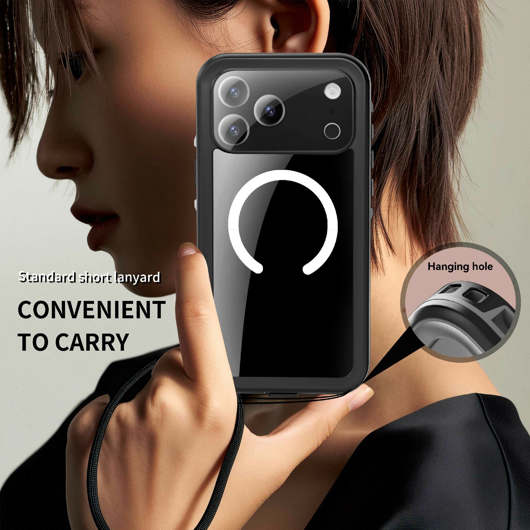 iPhone 17 Pro Max Waterdichte Case transparant