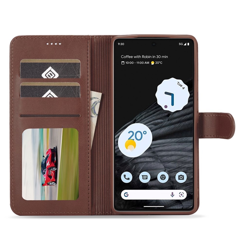 Bookcover hoesje Google Pixel 7 Pro Bruin