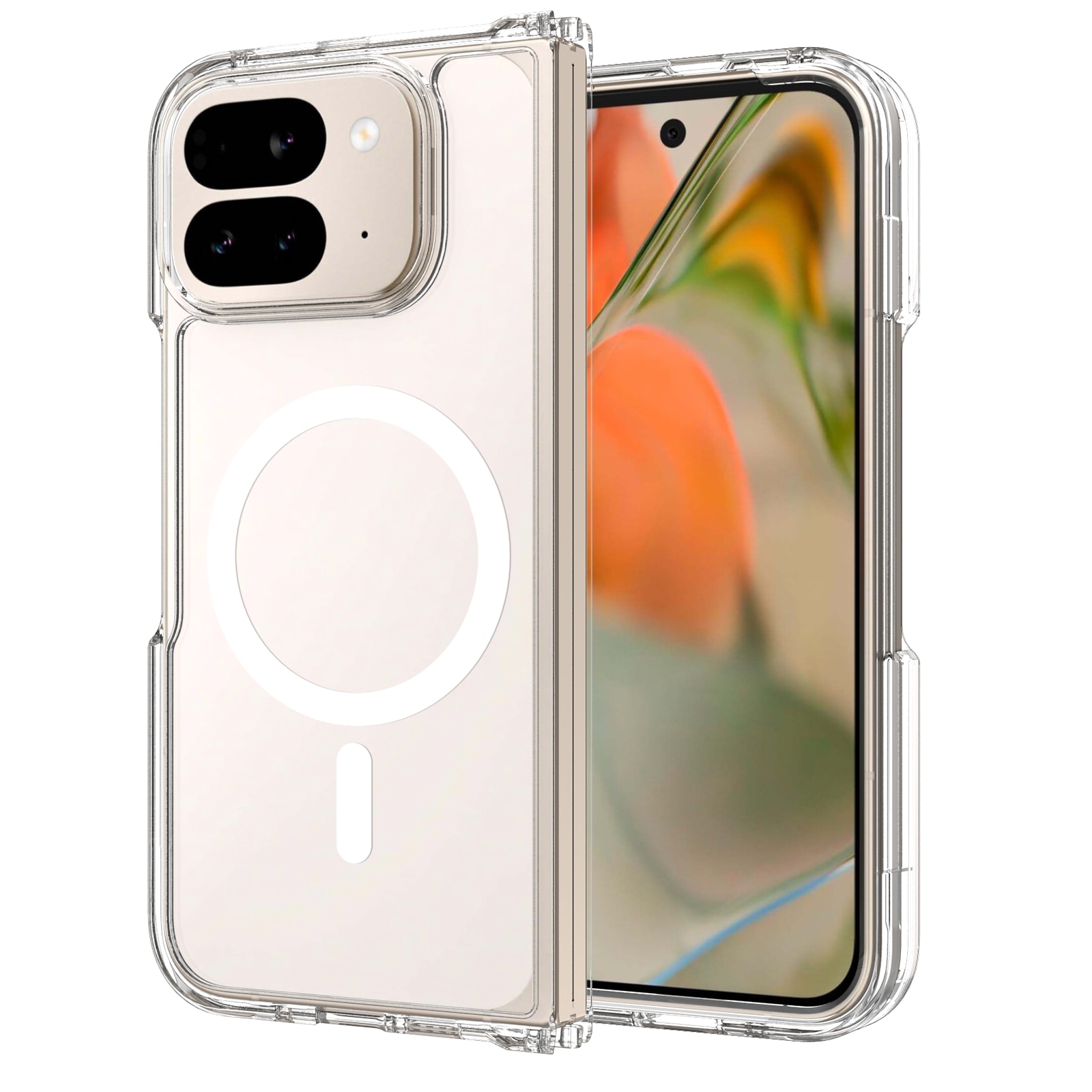 Hybridcase MagSafe Google Pixel 10 Pro Fold Transparant