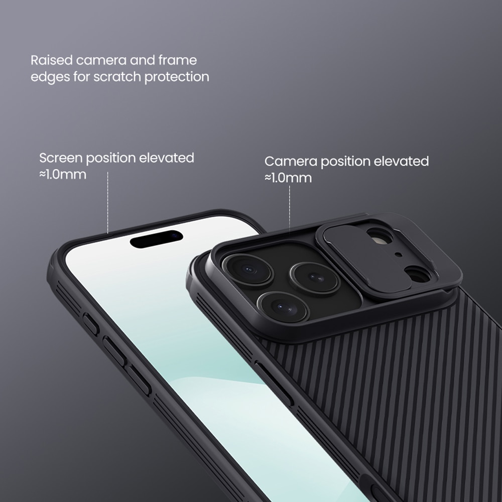 CamShield Case iPhone 17 Pro Max Zwart