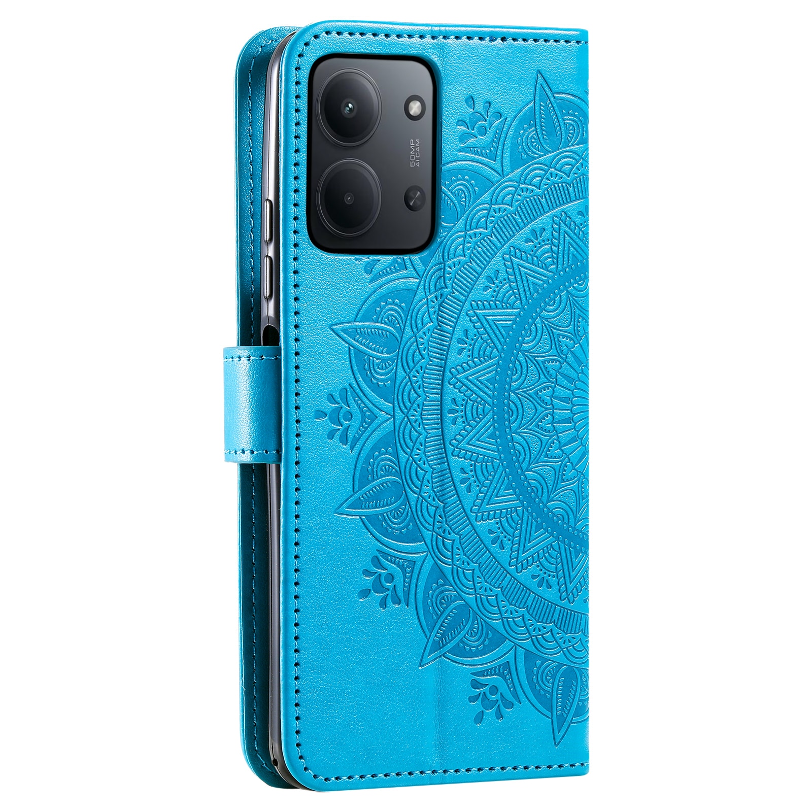 Xiaomi Redmi 15C Leren Mandalahoesje Blauw
