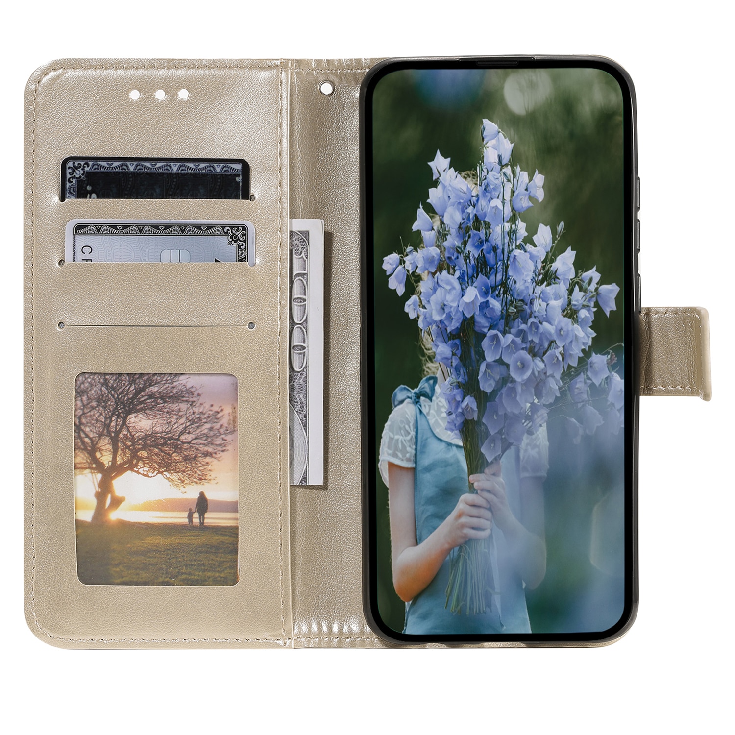 Xiaomi Redmi 15C Leren Mandalahoesje Goud