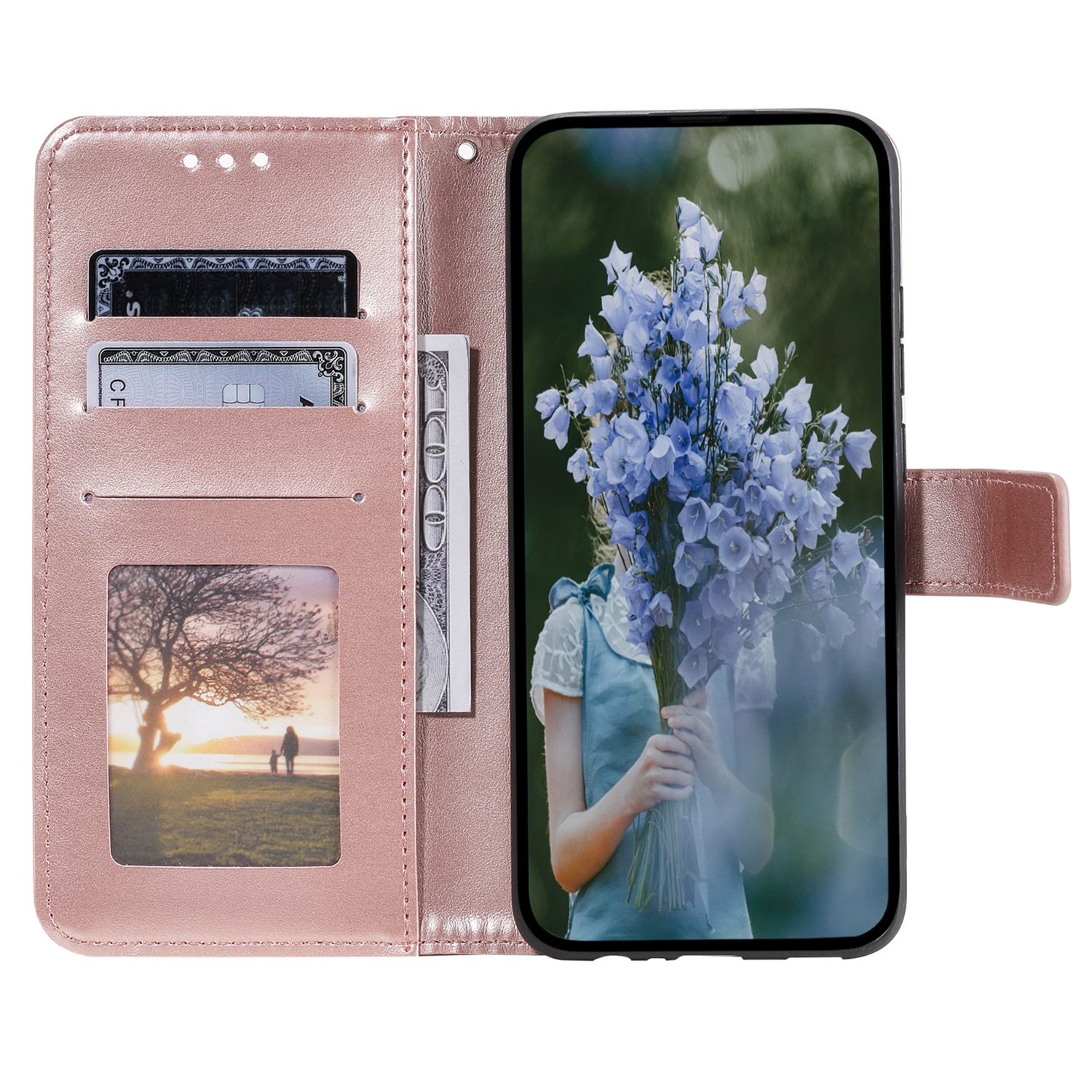 Xiaomi Redmi 15C Leren Mandalahoesje Rosé goud