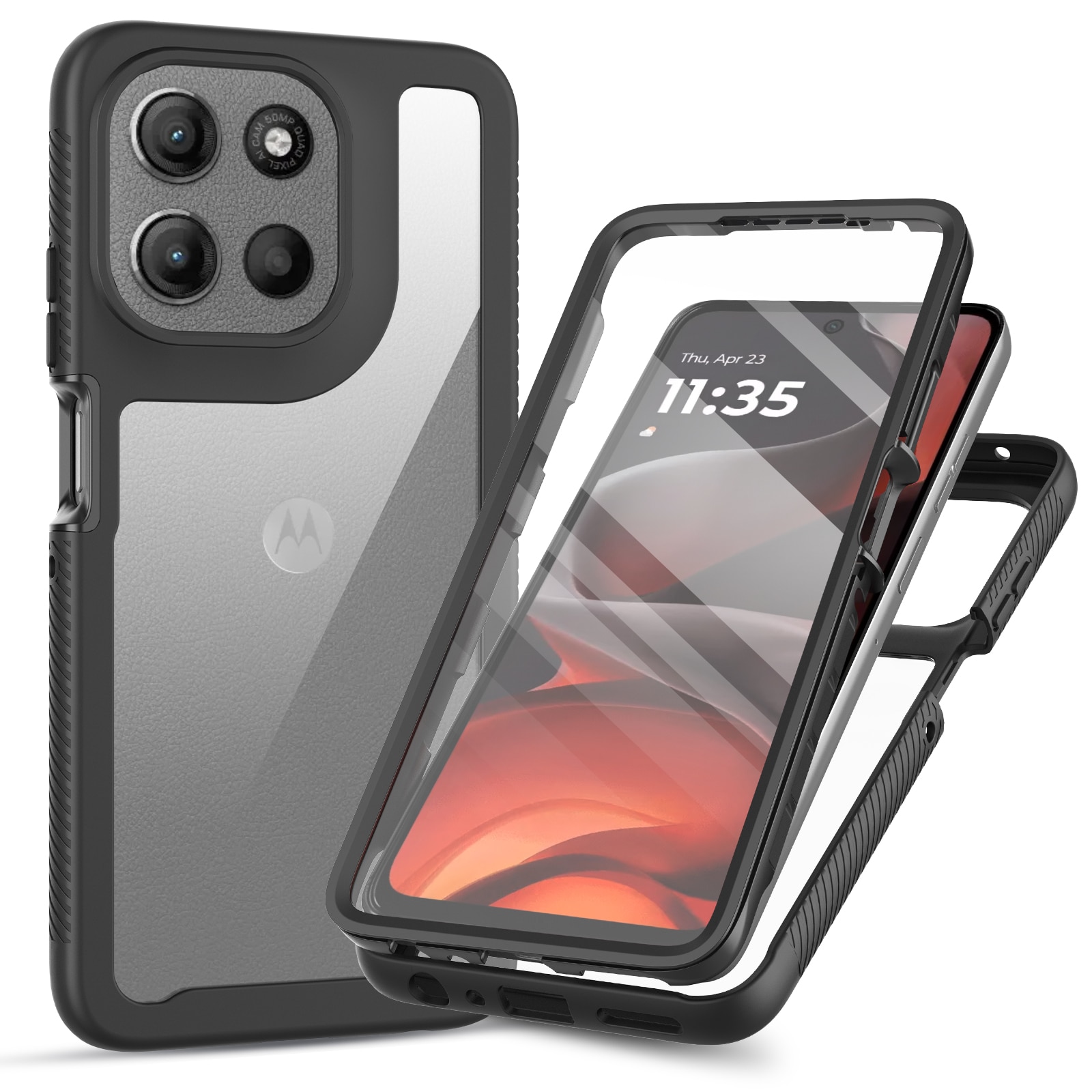 Motorola Moto G86 Full Protection Case Zwart