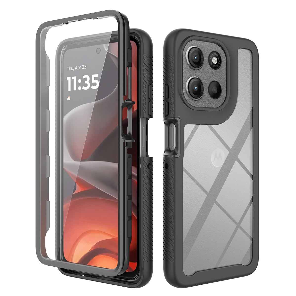 Motorola Moto G86 Full Protection Case Zwart