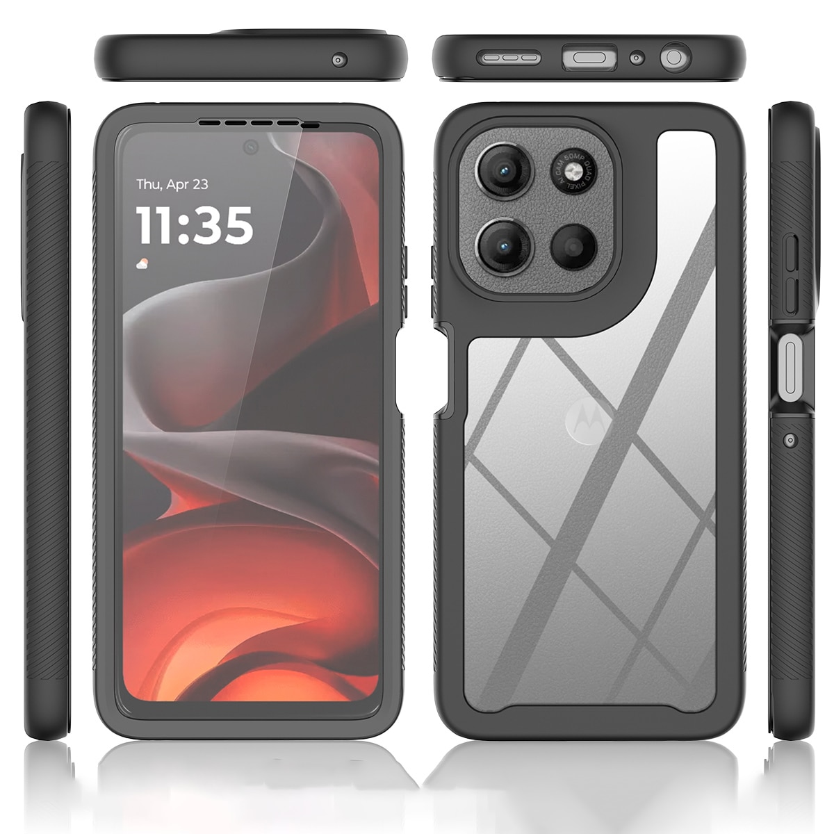 Motorola Moto G86 Full Protection Case Zwart