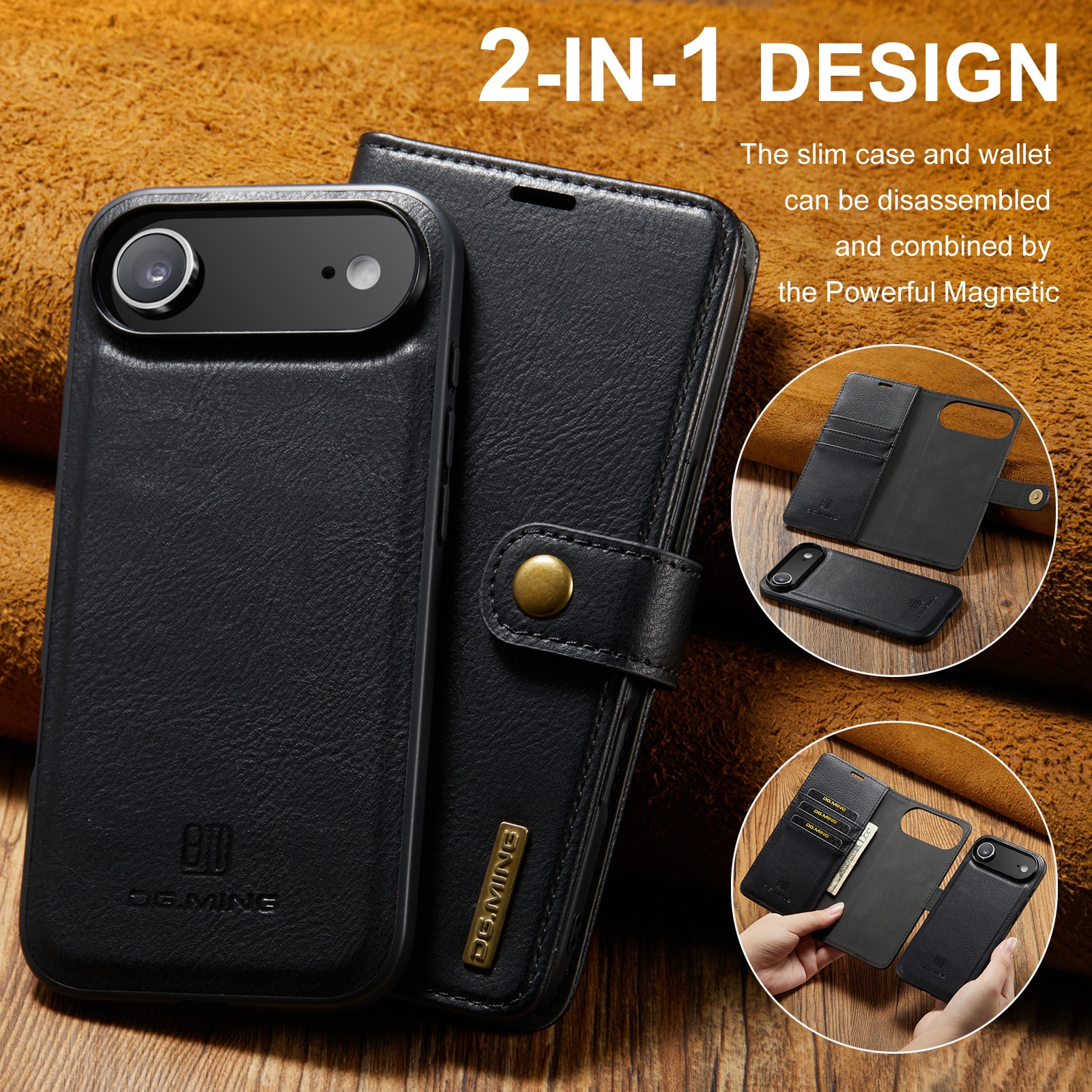 Magnet Wallet iPhone 17 Air Black