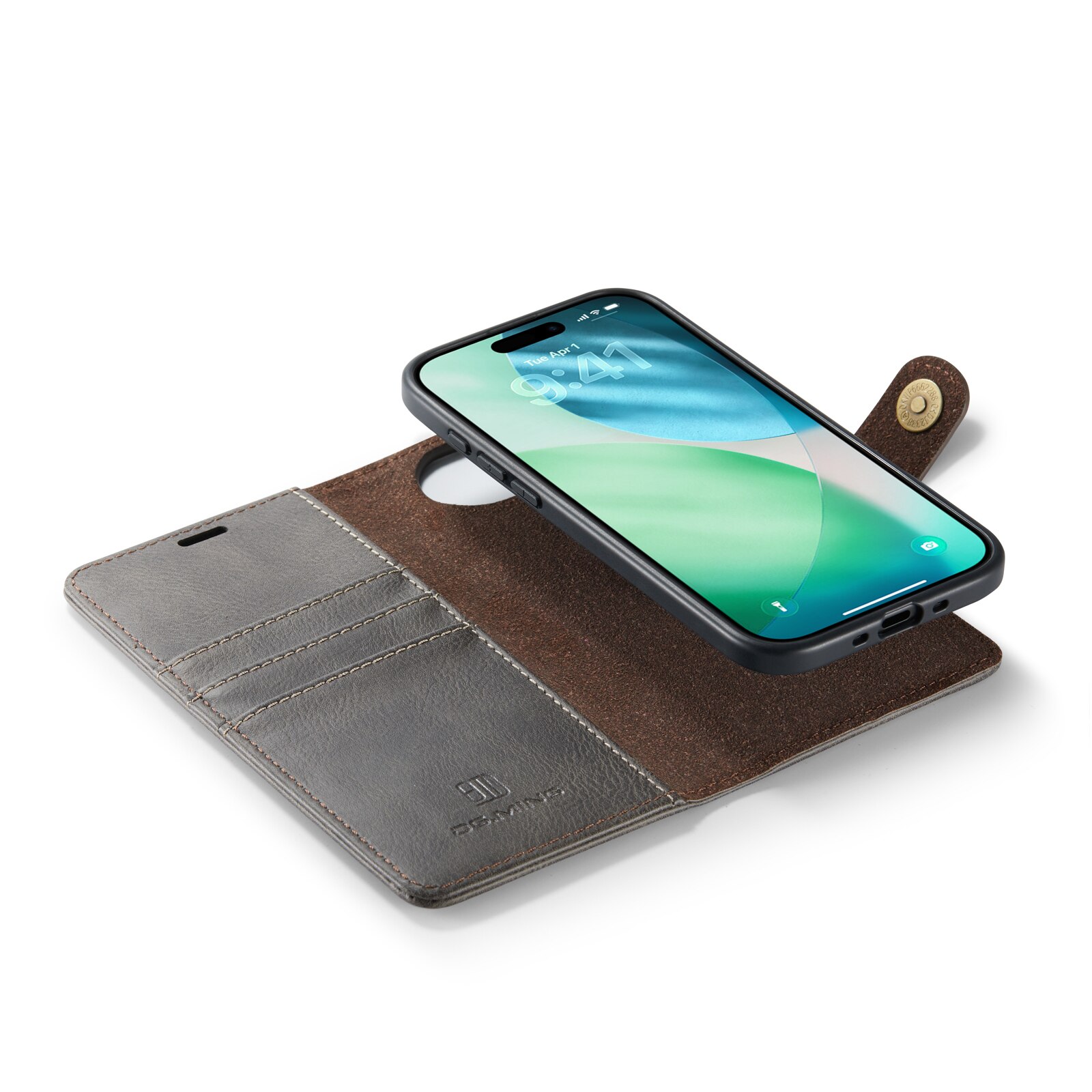 Magnet Wallet iPhone 17 Air Brown
