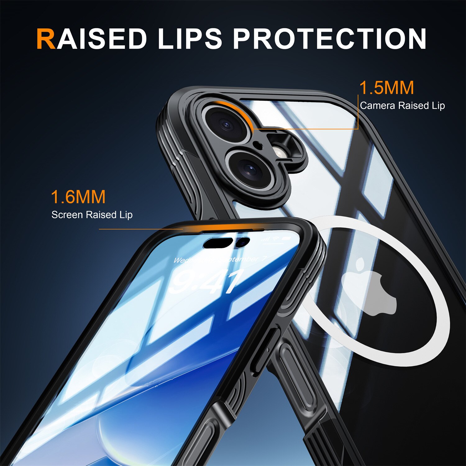 iPhone 17 Premium Full Protection Case Zwart