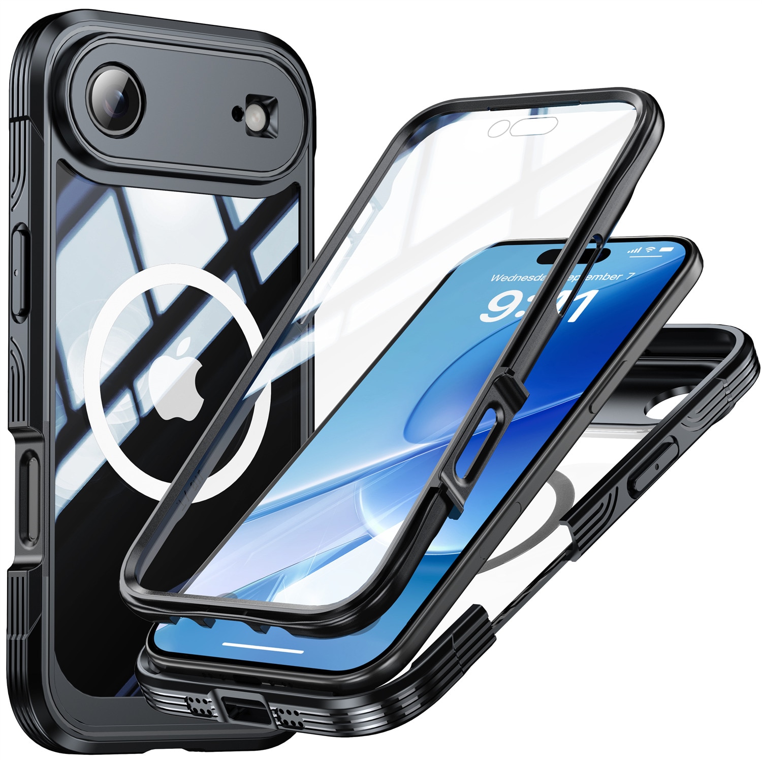 iPhone 17 Air Premium Full Protection Case Zwart
