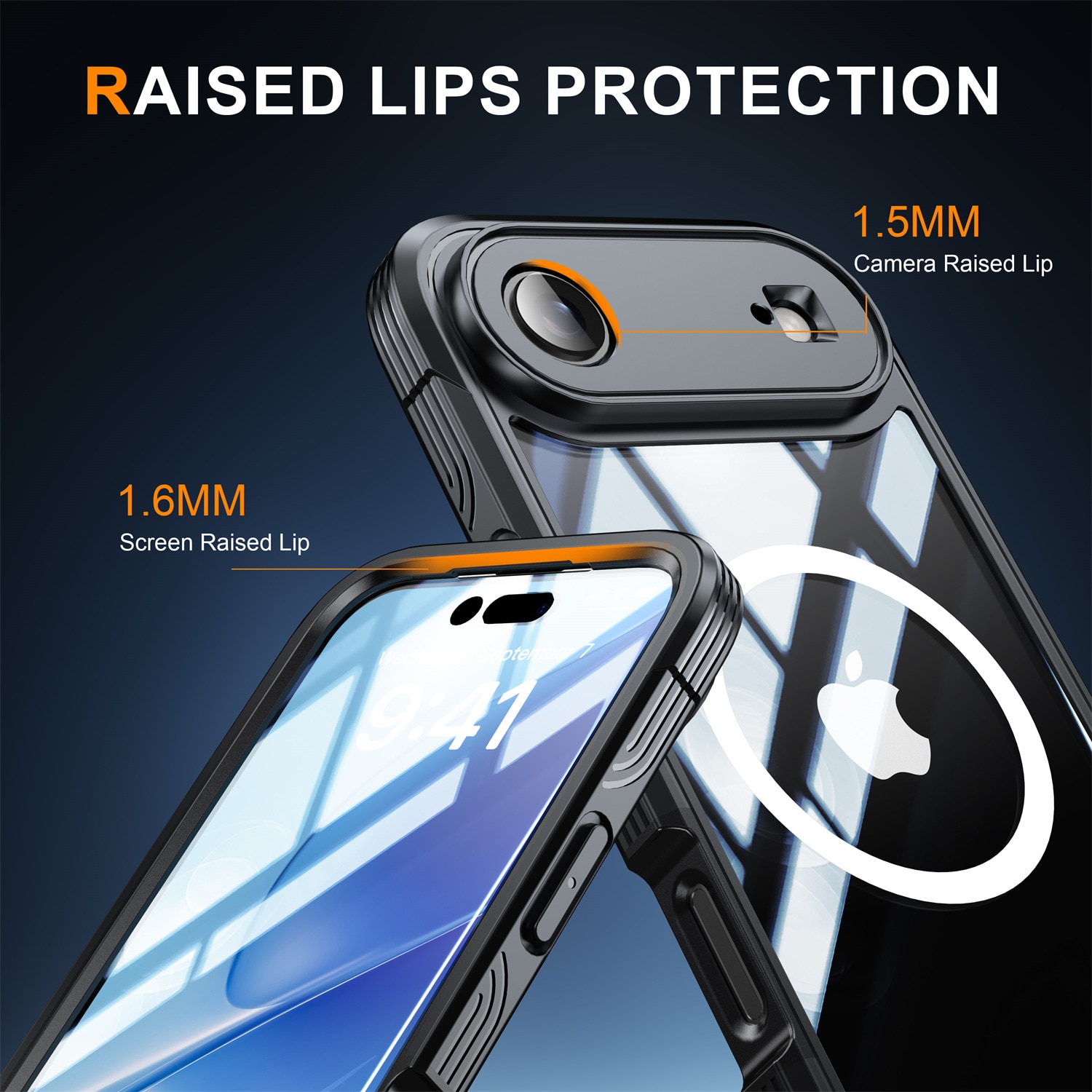 iPhone 17 Air Premium Full Protection Case Zwart