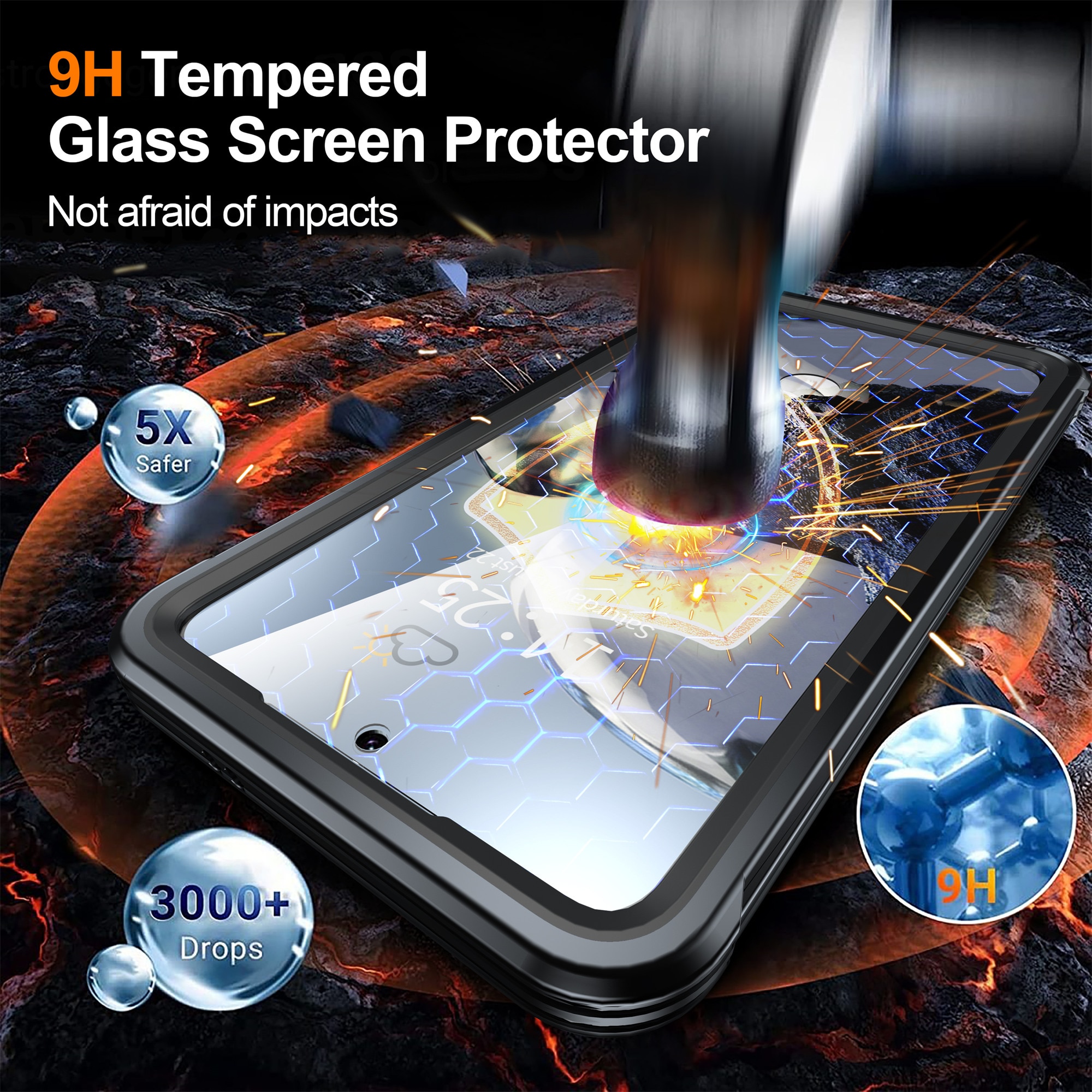 Samsung Galaxy S25 FE Premium Full Protection Case Zwart