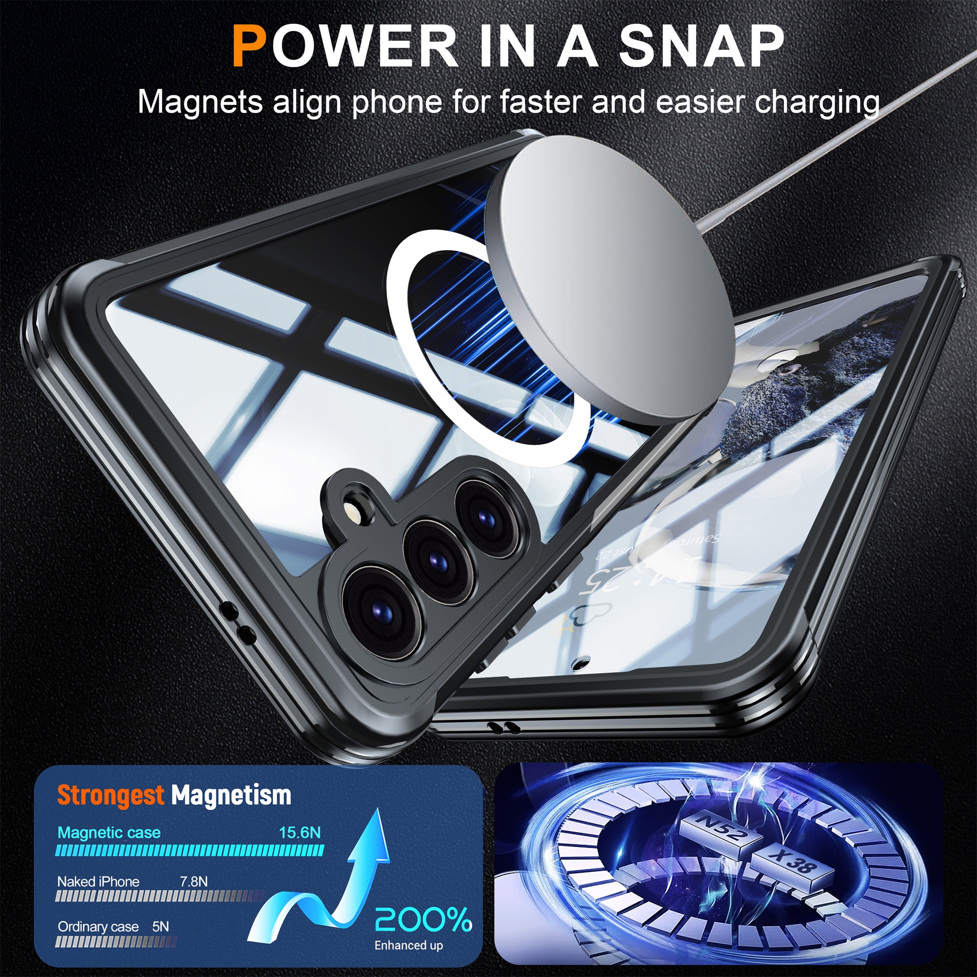 Samsung Galaxy S25 FE Premium Full Protection Case Zwart