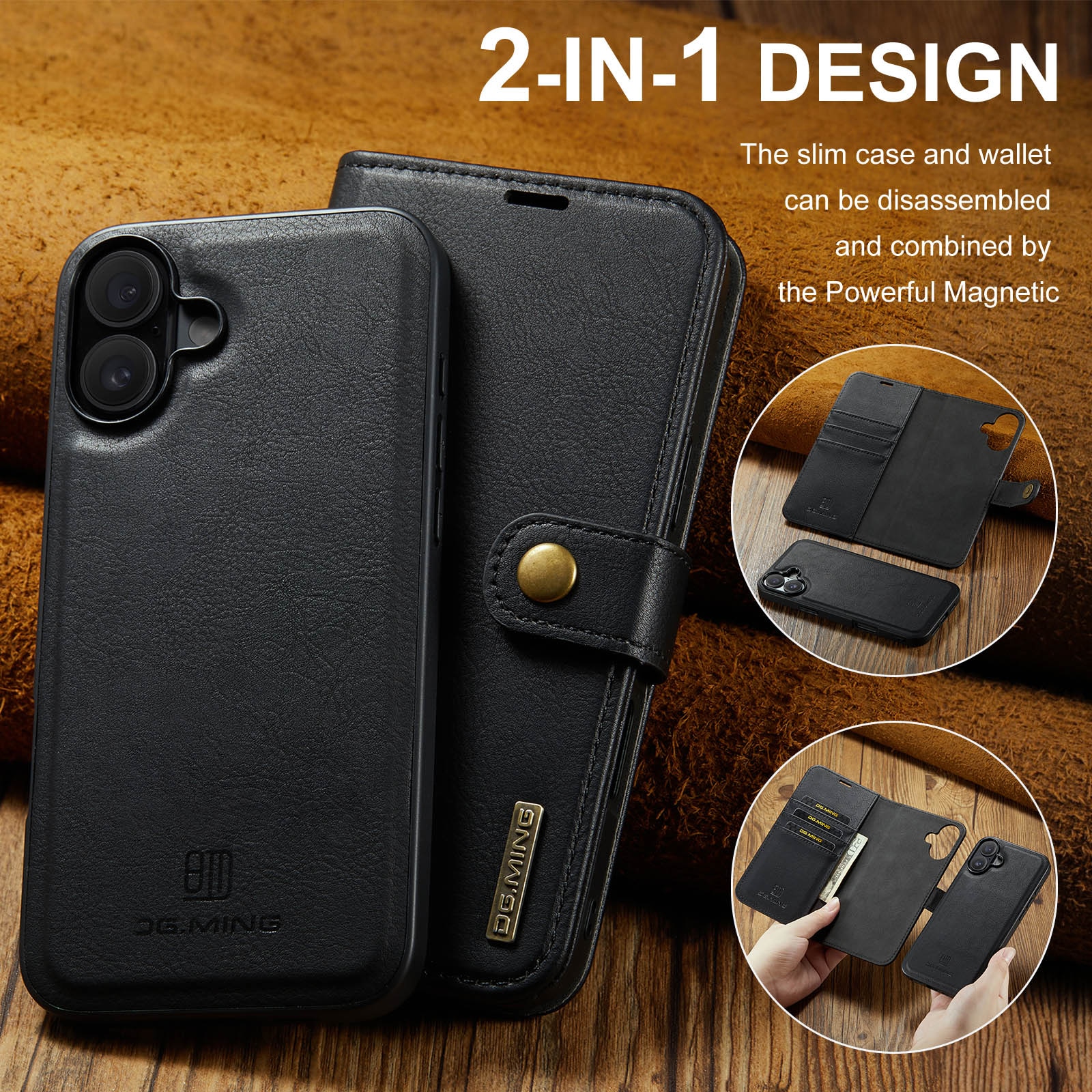 Magnet Wallet iPhone 17 Black