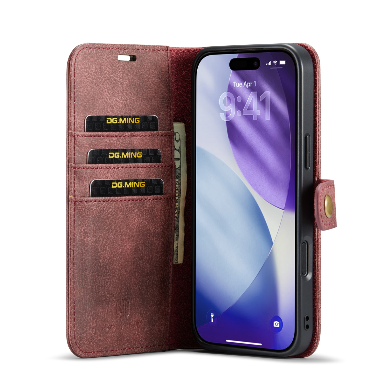 Magnet Wallet iPhone 17 Pro Max Red