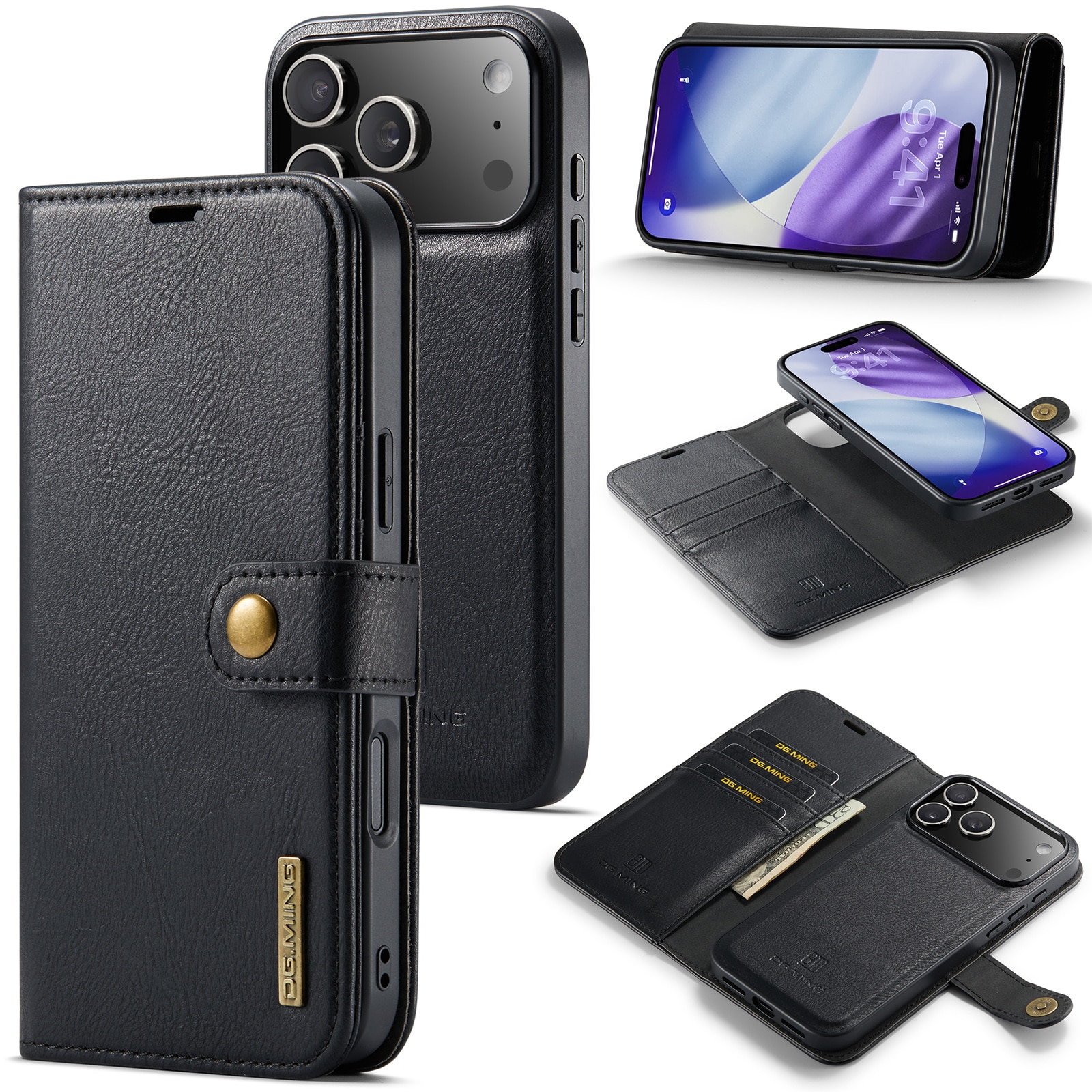 Magnet Wallet iPhone 17 Pro Max Black
