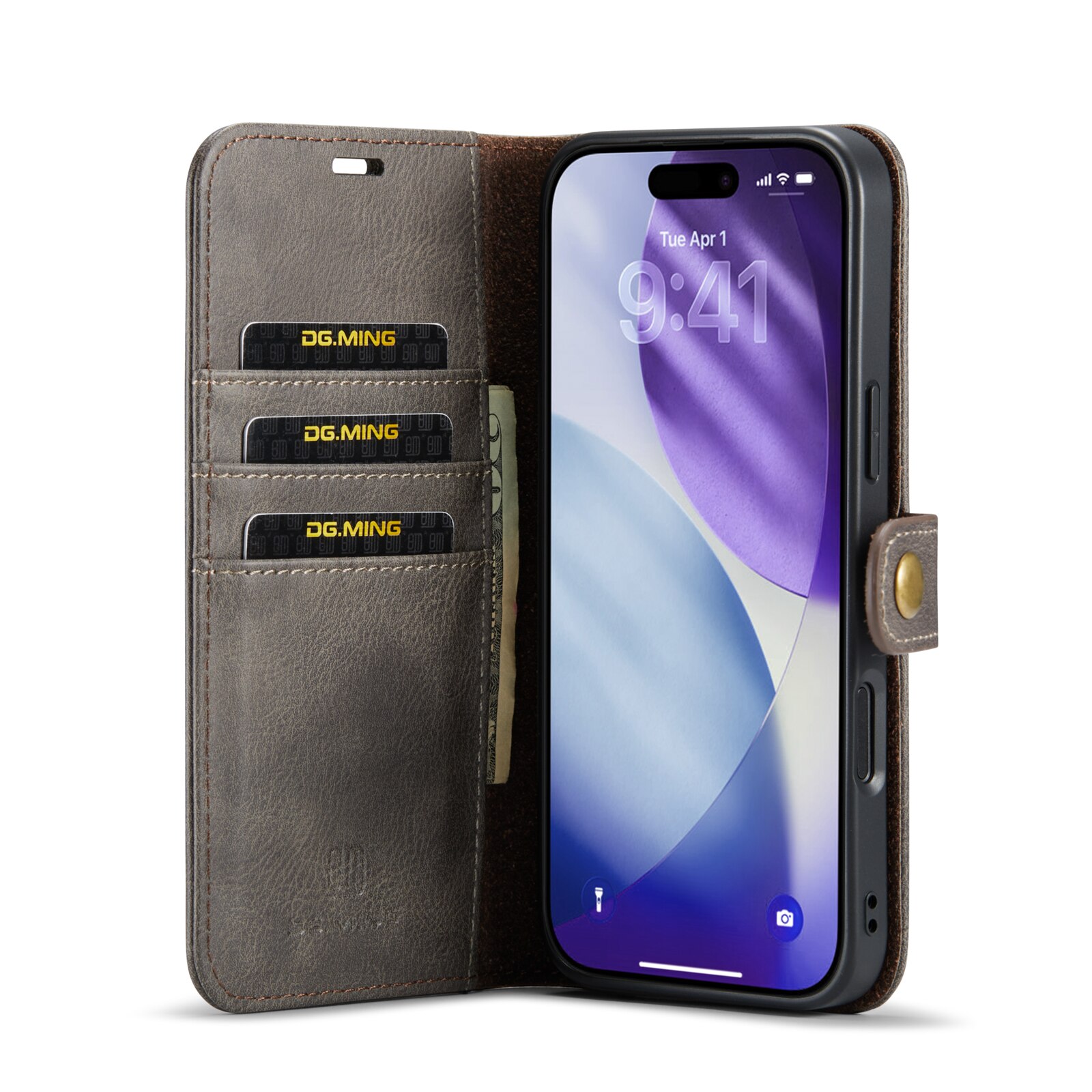 Magnet Wallet iPhone 17 Pro Max Brown