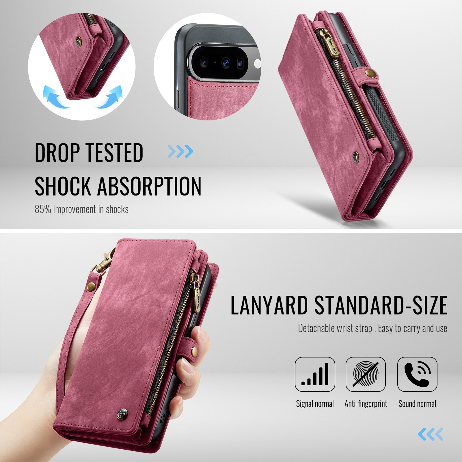 Multi-slot Hoesje Google Pixel 10 Pro Rood